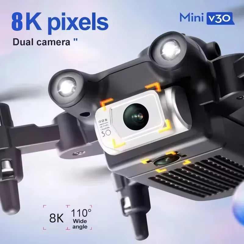 XIAOMI  4DRC V30 Mini Drone 5G 8K HD Dual Camera GPS FPV Drones Profesional 5 Sided Obstacle Avoidance Drone RC 10000M