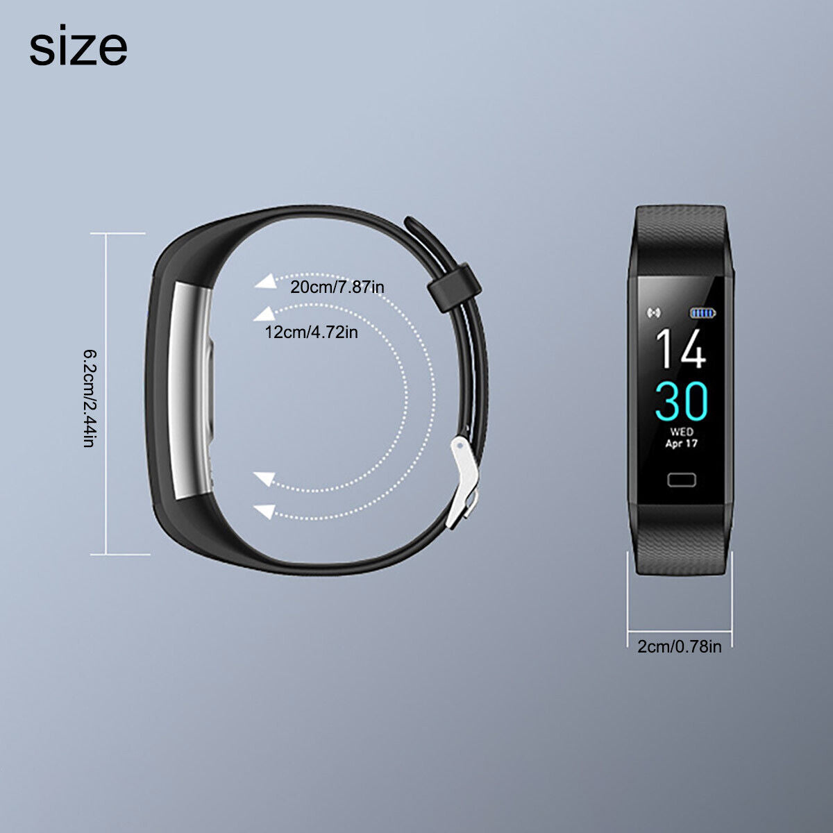 2023 NEW Fit@Bit Smart Watch Activity Tracker Fitness Watches Heart Rate Monitor