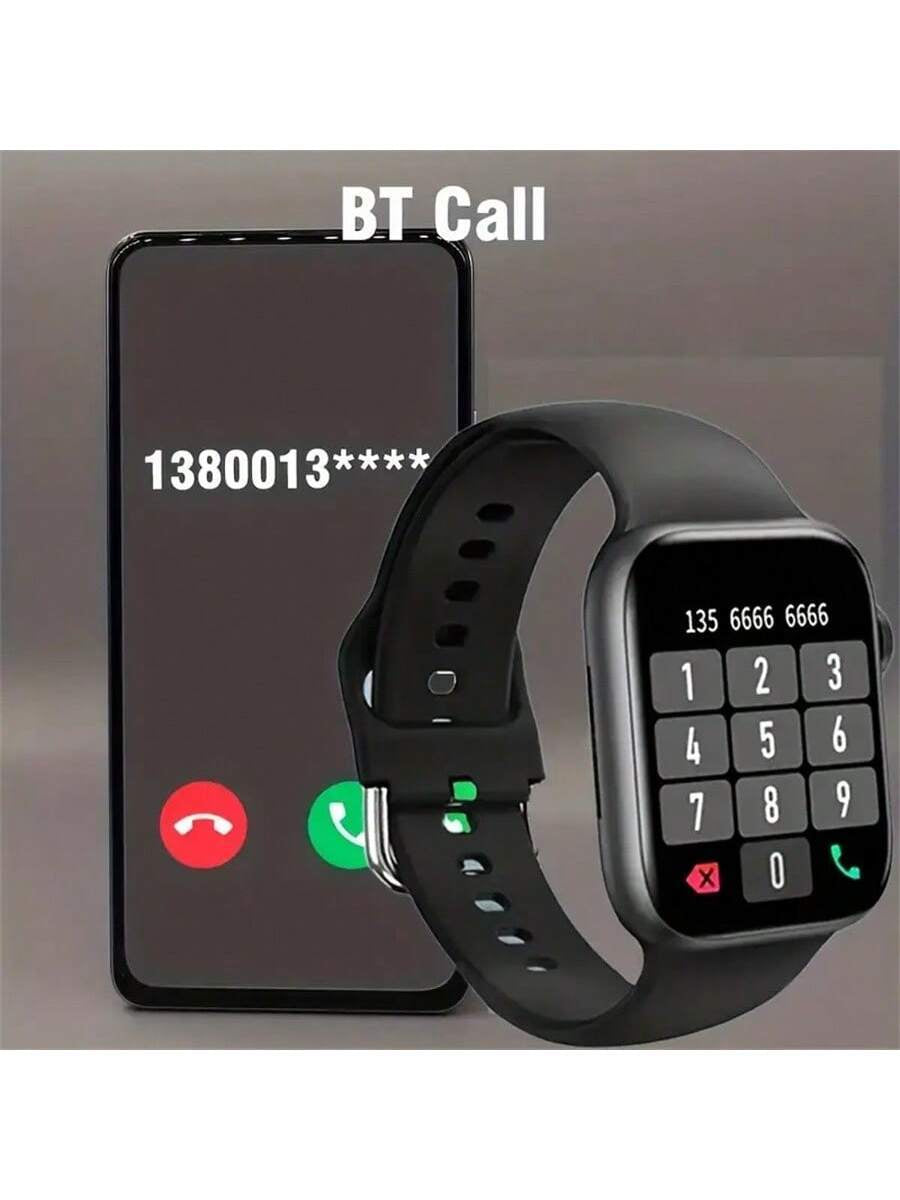 Smart Watch, Wireless Call/Dial Reminder & Rejection, Multi Sport Mode, Short Message/Message Reminder View, Multiple APP Reminders, Suitable for Men & Women, Sports Watch, Custom Wallpaper, Compatible with Ios/Andriod