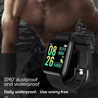 Smart Watch Men Women Fitness Tracker Blood Pressure Heart Rate Sport Watches UK