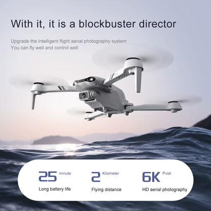 F10 Drone 4K HD Dual Camera GPS Wifi FPV Portable Foldable Quadcopter Helicopter RC Drone Toys with Camera