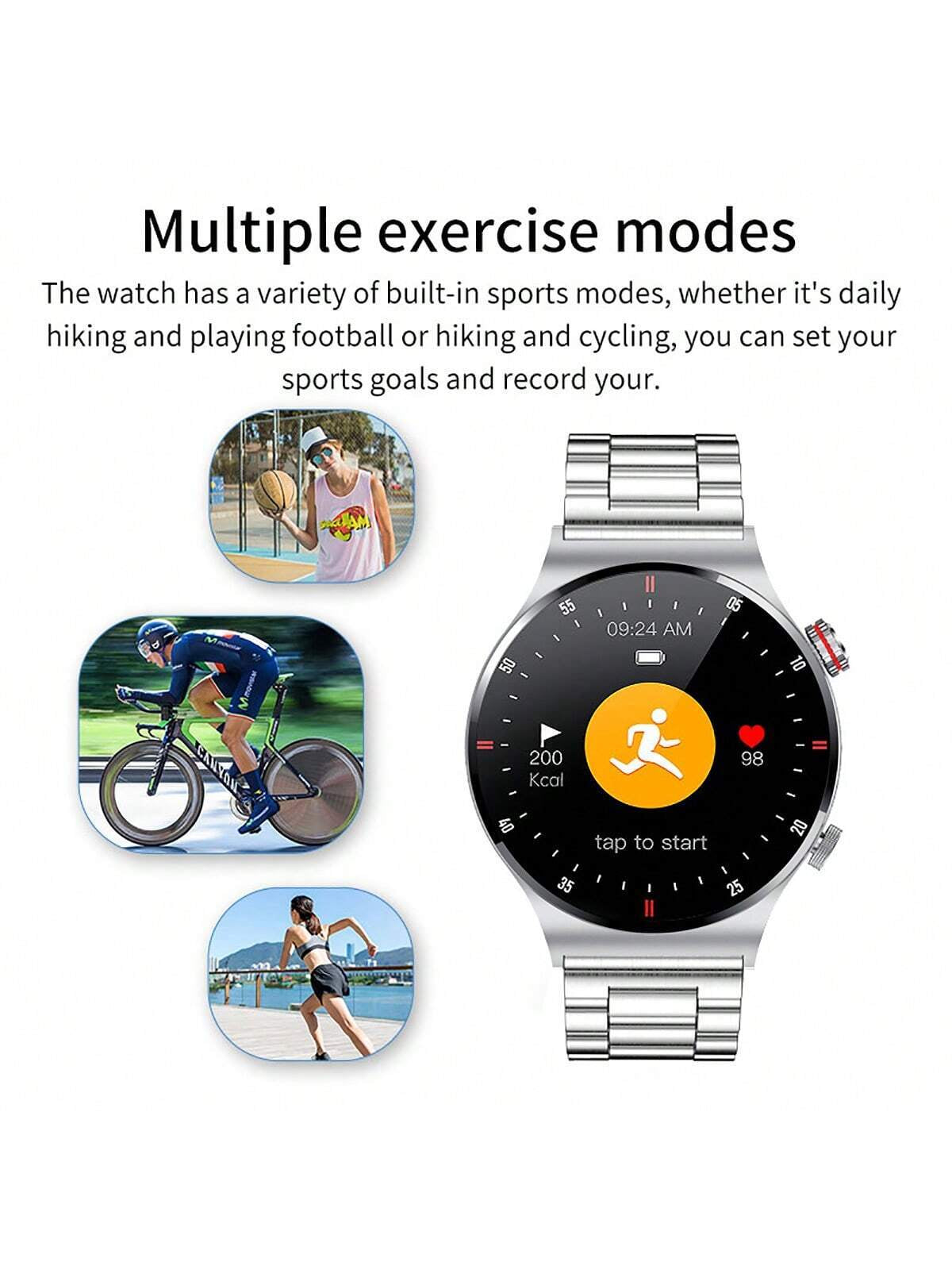 LIGE Smart Watch NFC Access Control Sports Fitness Tracker Watch Heart Rate Sleep Health Monitoring Men'S Smart Watch