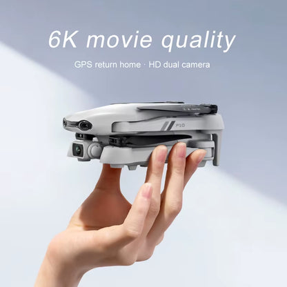 F10 Drone 4K HD Dual Camera GPS Wifi FPV Portable Foldable Quadcopter Helicopter RC Drone Toys with Camera