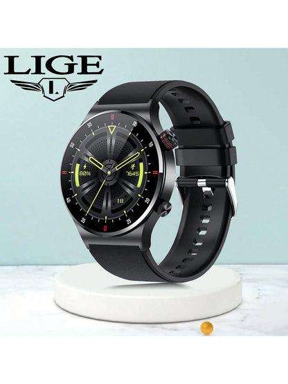 LIGE Smart Watch NFC Access Control Sports Fitness Tracker Watch Heart Rate Sleep Health Monitoring Men'S Smart Watch