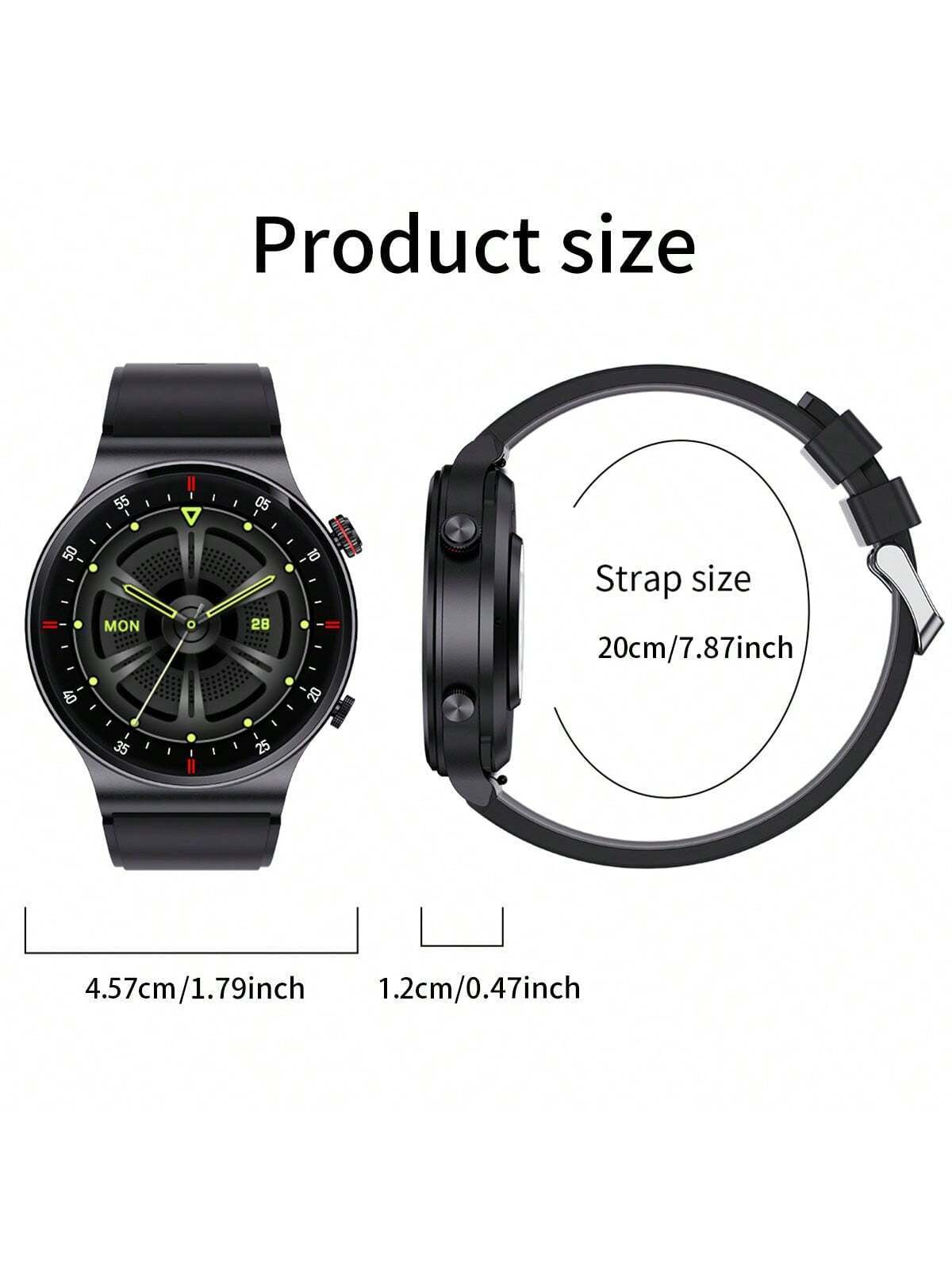 LIGE Smart Watch NFC Access Control Sports Fitness Tracker Watch Heart Rate Sleep Health Monitoring Men'S Smart Watch