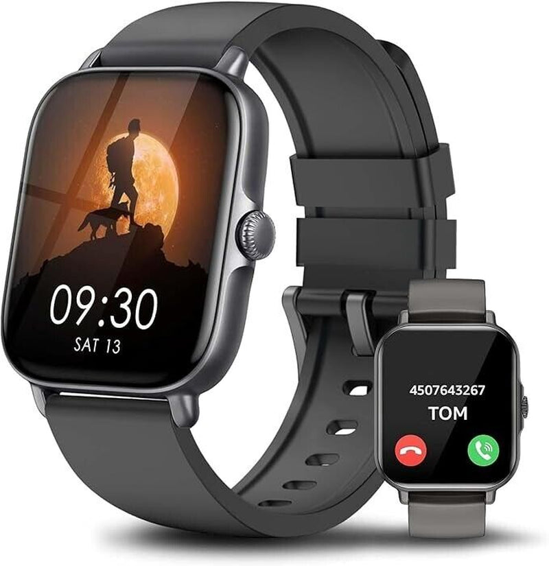 Fitness Smart Watch for Men Women with Intelligent Reminders 1.85" Touch Screen