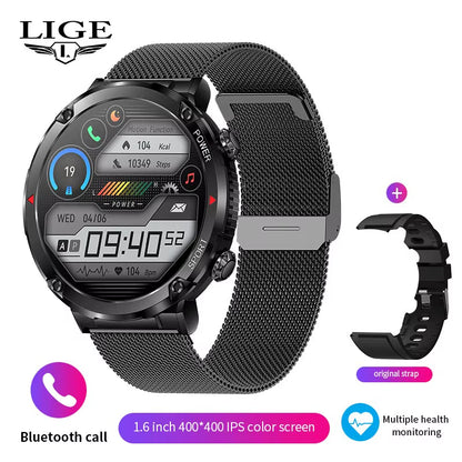 600 Mah Large Battery Watch for Men Smart Watch Men IP68 Waterproof Smartwatch AMOLED HD Screen Bluetooth Call Sports Bracelet